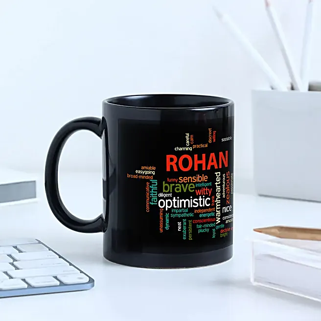 Personalized Name Word-Art Coffee Mug thumbnail 1