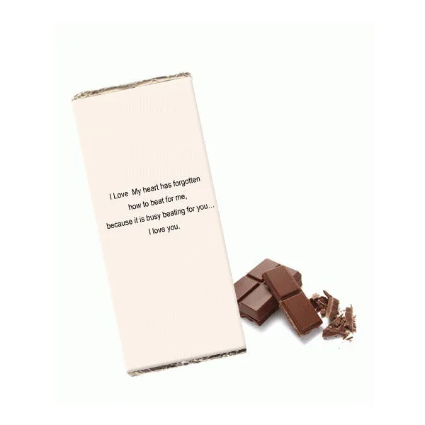 Love You To Pieces Personalised Chocolate Bar with Name & Message thumbnail 3