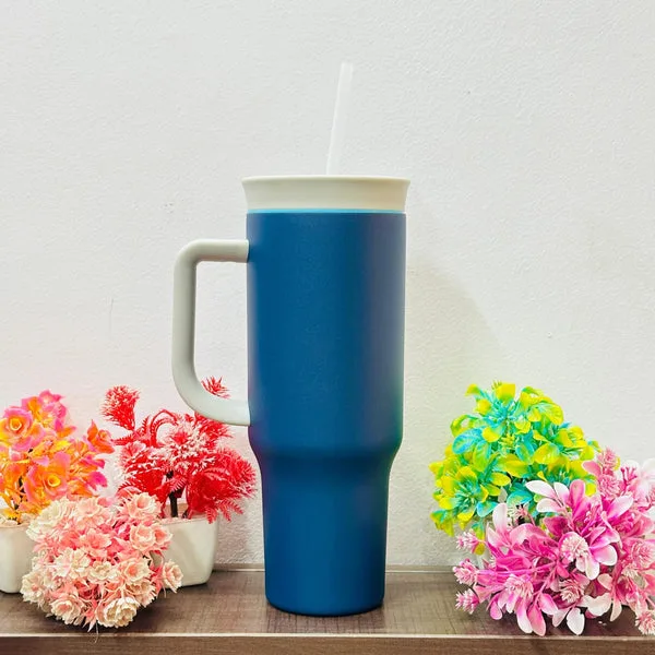 1200ml Insulated Owala Style Tumbler – 2 Way Drinking | Trending Colors | Custom Name Print Available thumbnail 3