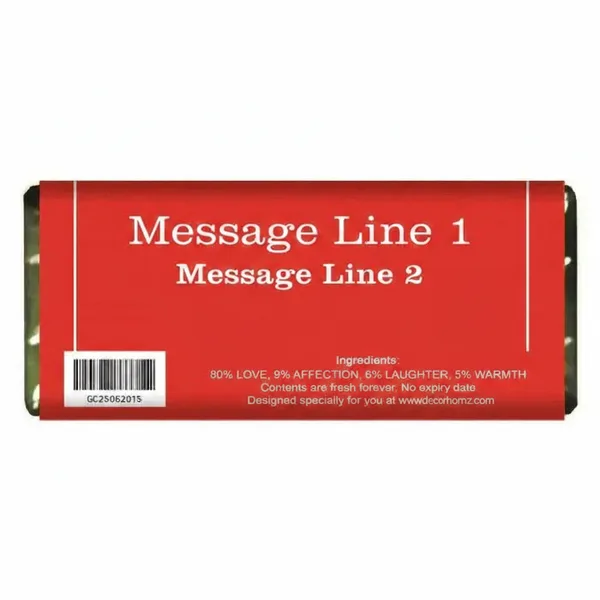 Personalised “Be Mine” Chocolate Bar Gift for Valentine’s Day thumbnail 2