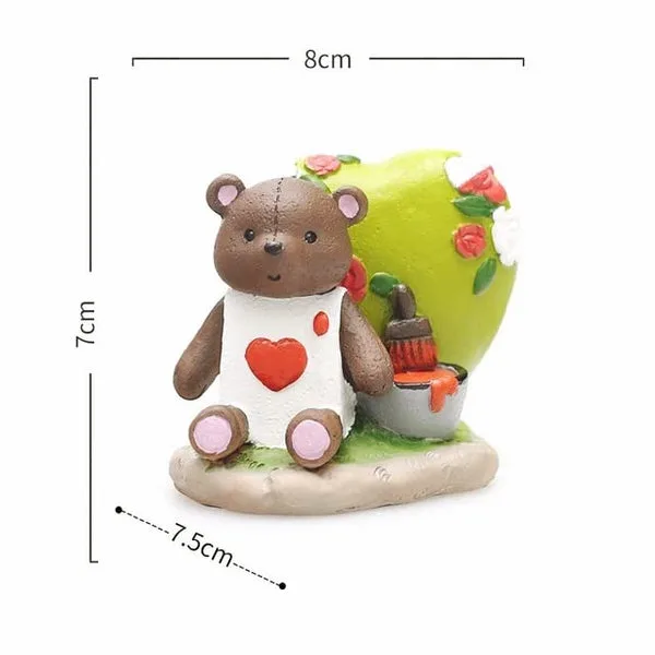Resin Cute Teddy showpiece for Home Decor/Gift Item/Office Decor thumbnail 3
