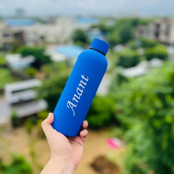 Personalized Name Stainless Steel Water Bottle - 500 Ml thumbnail 2