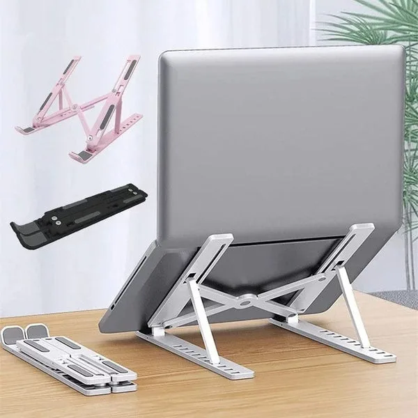 Adjustable Laptop Stand Desk: Portable Ergonomic Notebook Holder thumbnail 2