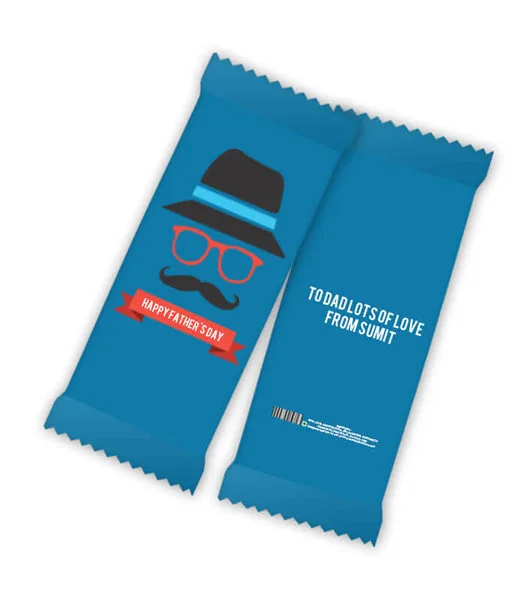Personalized Chocolate Bar – Mustache Dad thumbnail 2