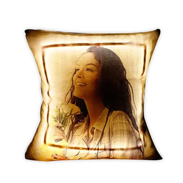 Personalized Photo Uploaded LED Cushion thumbnail 1