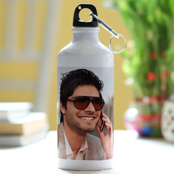 Personalized Photo Water Bottle for Him thumbnail 2