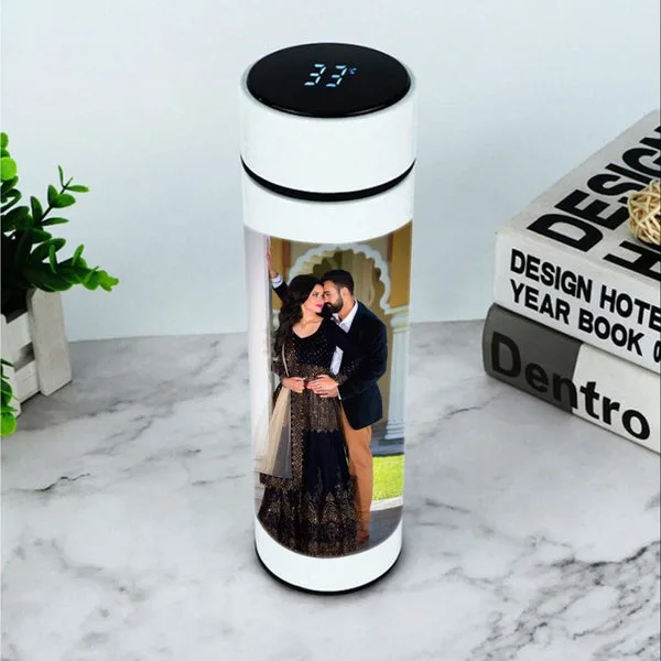 Personalized Photo-Printed Smart Water Bottle with LED Display and Vacuum Insulation thumbnail 2