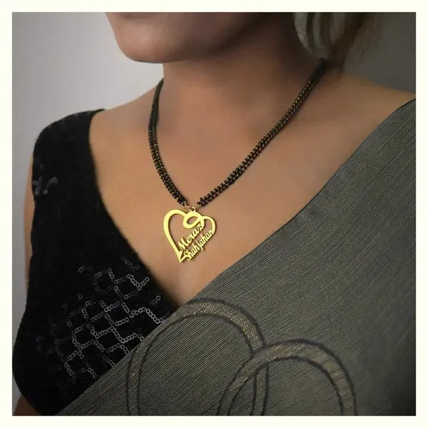 Personalized Couple Name Mangalsutra thumbnail 2