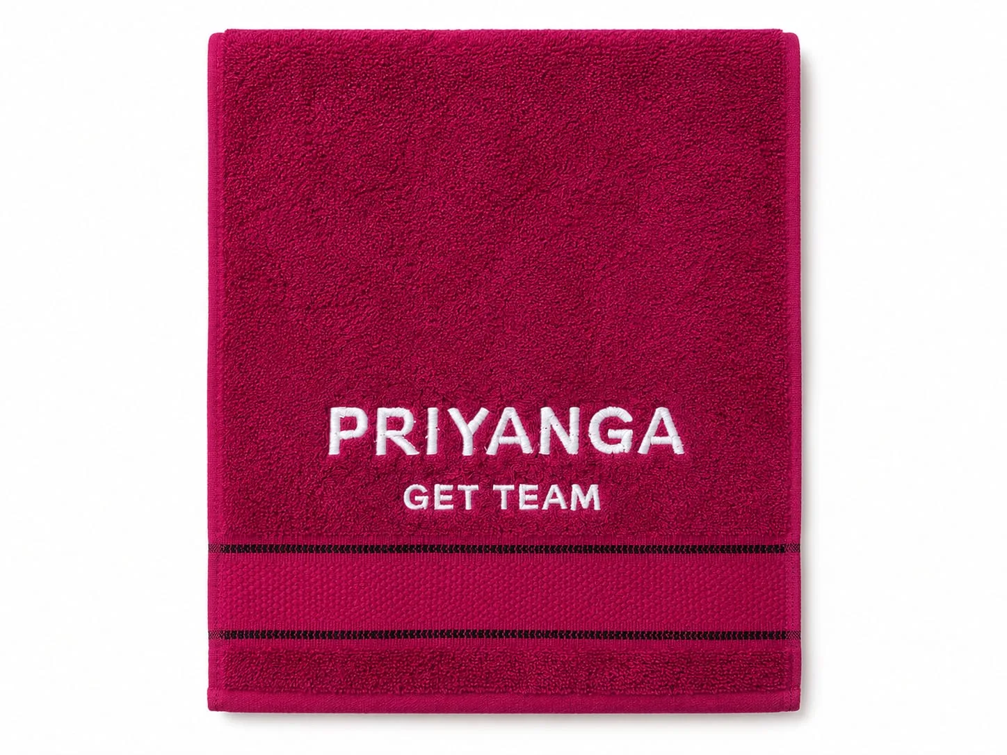 Personalised Hand Towel with Name Embroidery | 100% Cotton | 23 x 16 Inch | Custom Name Towel thumbnail 3