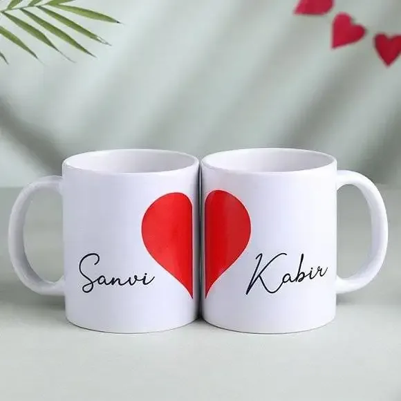 Personalised Couple Mug Set — A Perfect Pair for a Perfect Pair! thumbnail 1
