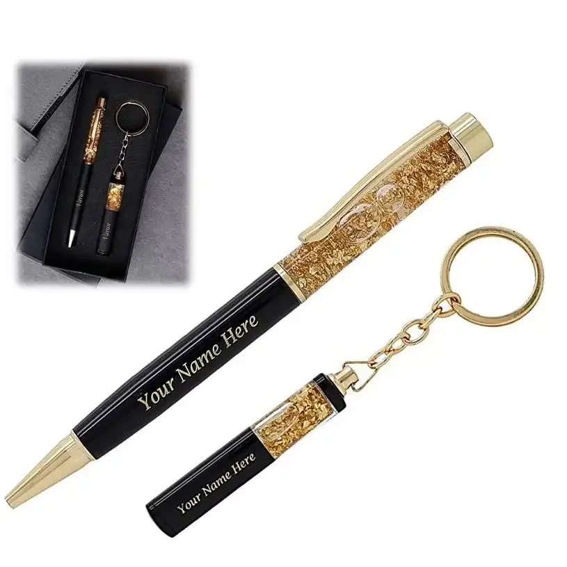 Personalized Pen & Keychain Set – Custom Name Engraved Gift Set for Men & Women thumbnail 1