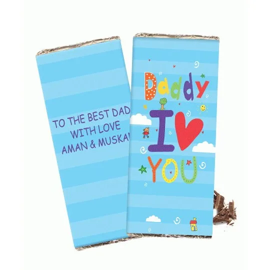 Personalized Chocolate Bar – Daddy I Love You thumbnail 1