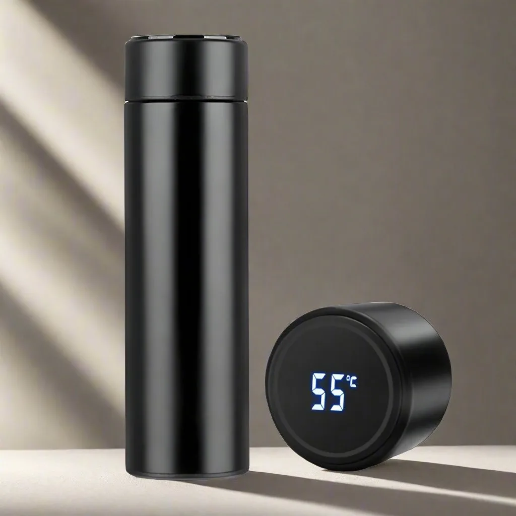 Smart LED Temperature Display Stainless Steel Flask (500ml) - Hot & Cold Insulated thumbnail 1