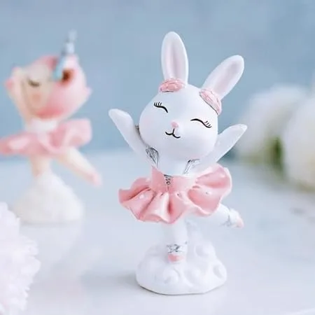 The decor deal Resin Ballerina Rabbit showpiece for Home Decoration Gift for All Occasions thumbnail 1