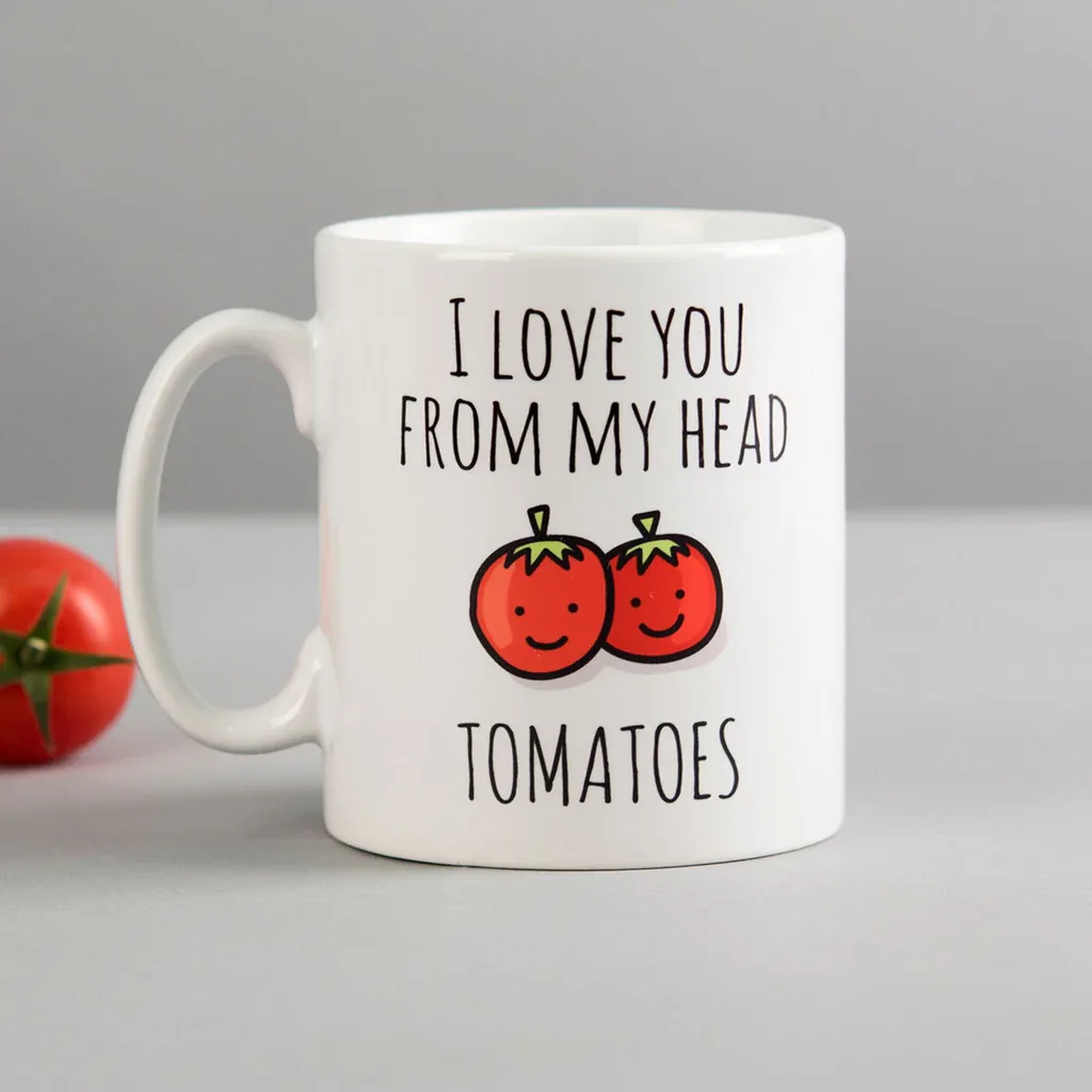 Personalised Mug - I Love You From My Head Tomatoes thumbnail 1