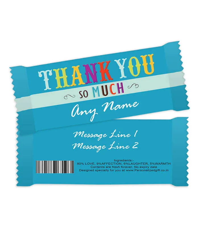 Personalized Chocolate Bar – Thank you! thumbnail 1
