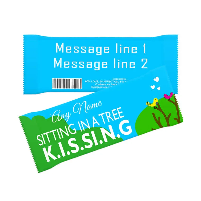 Personalized Chocolate Bar Me to You – Sitting in a Tree thumbnail 1