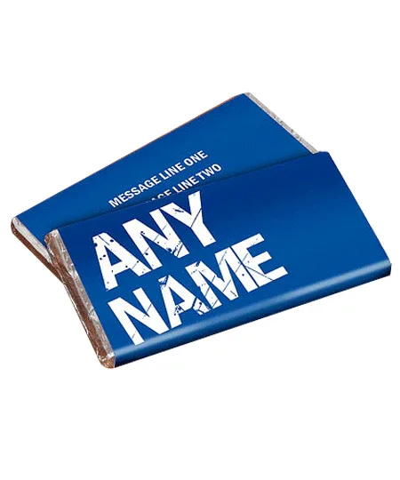 Personalized Chocolate Bar- Blue Lable thumbnail 1