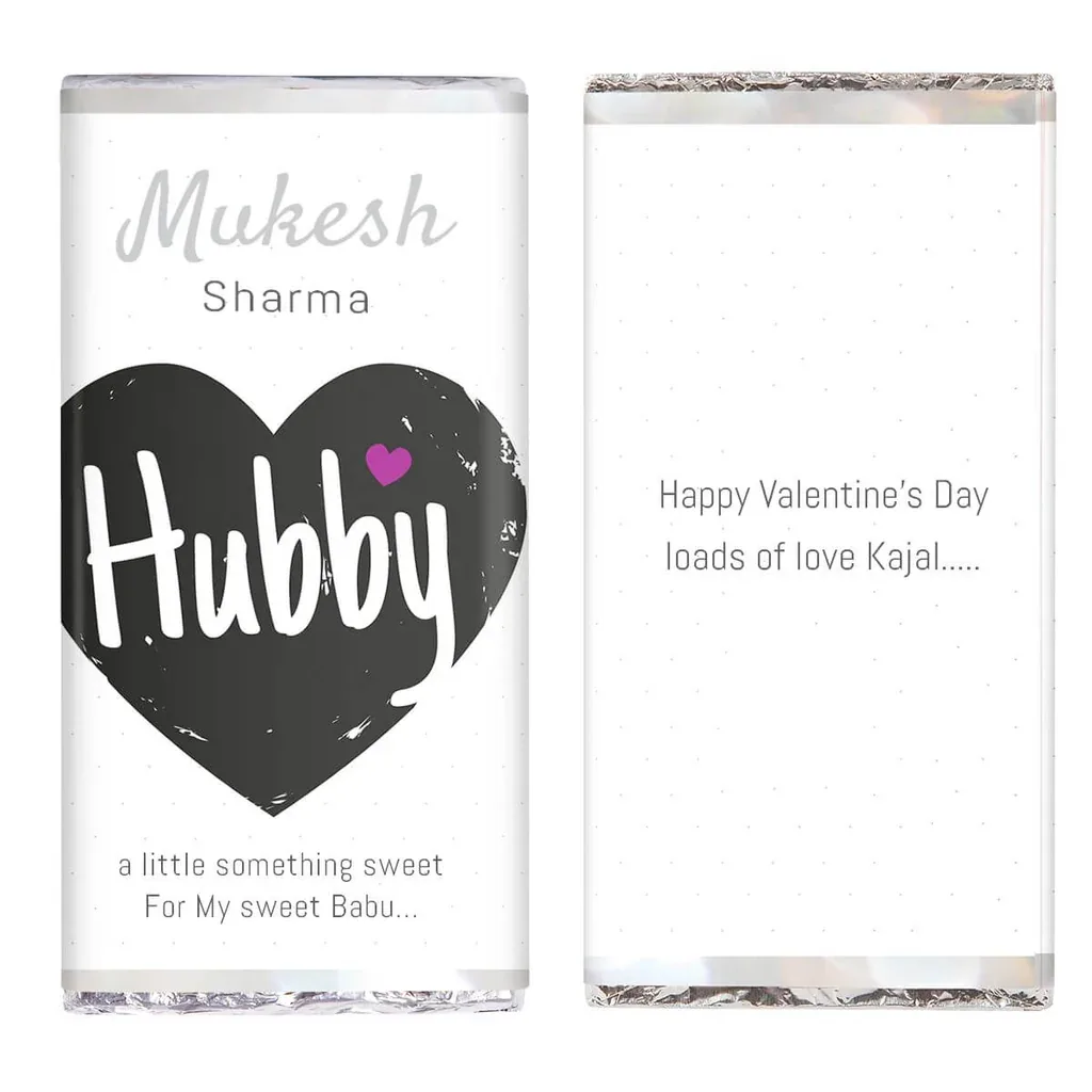 Personalized Chocolate Bar – Hubby thumbnail 1