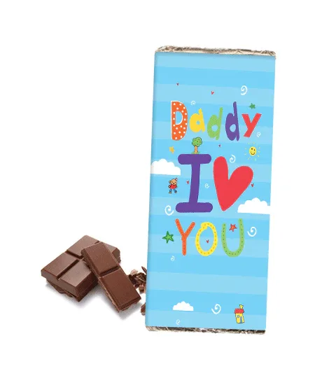 Personalized Chocolate Bar – Daddy I Love You thumbnail 1