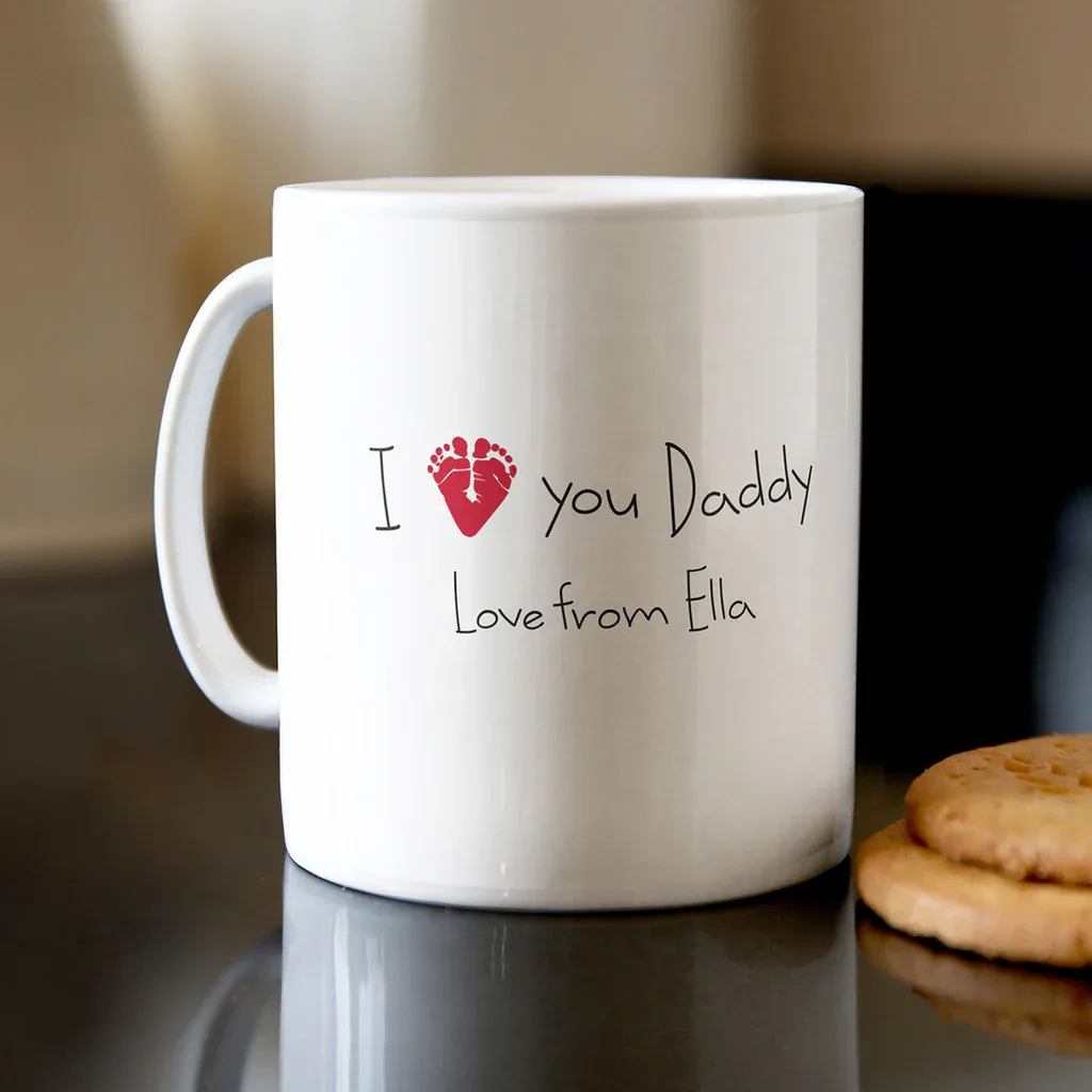 I Love Daddy Mug – Personalized Father's Day Coffee Mug