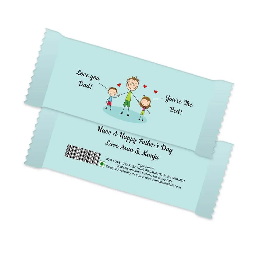 Personalized Chocolate Bar – Dad You’re The Best