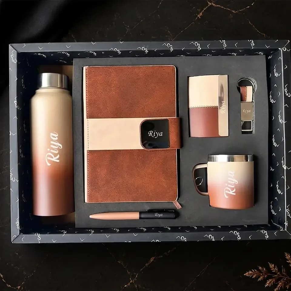 Dual Tone 6 in 1 Gift Set (Name  & Charn Customization Available)